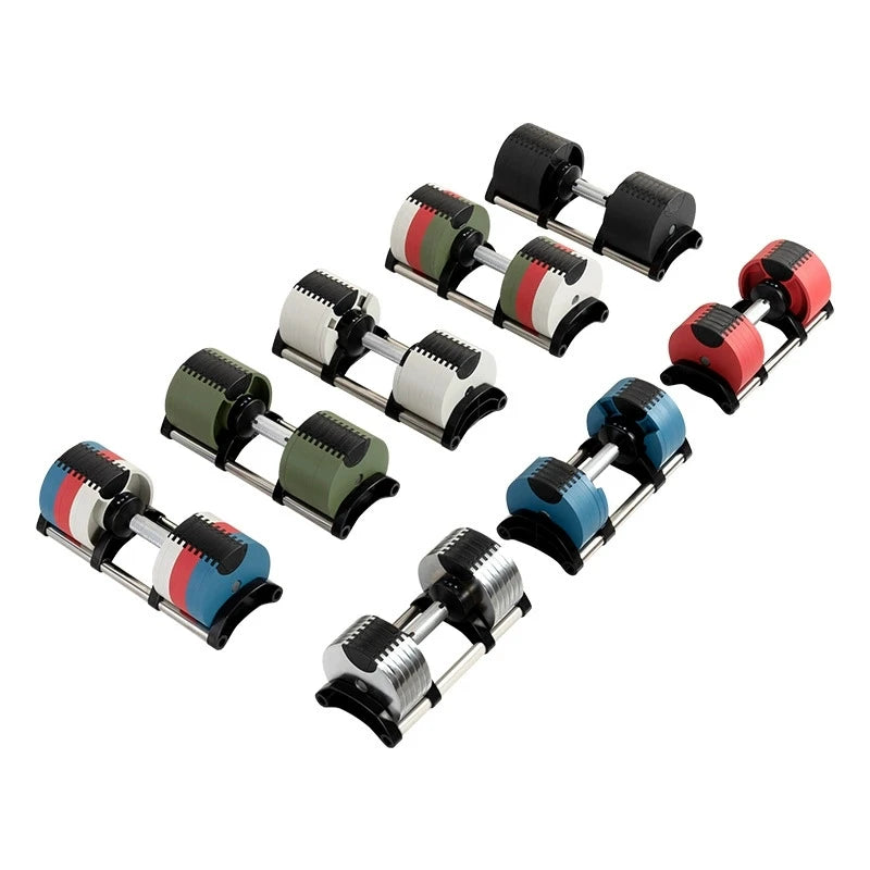 Ein Paar verstellbare Hanteln mit 40 kg und automatischem Ersatz für gusseiserne Hanteln für das Heimfitnessstudio