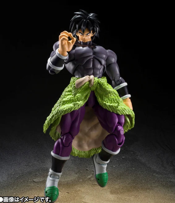 Original BANDAI S.H.Figuarts Broly Superhero Dragon Ball Black Hair in Stock Anime Collection Action Figures Model Toys