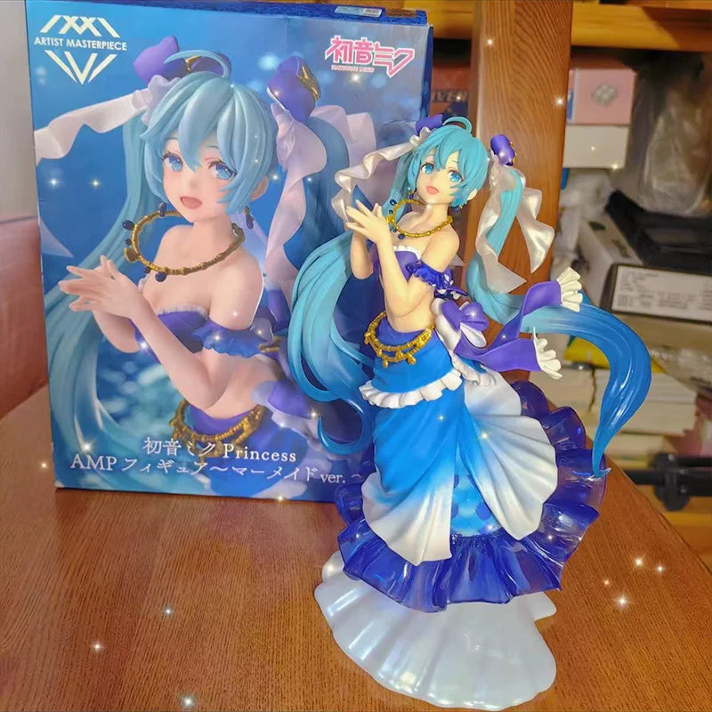 In Stock Genuine Hatsune Miku Artist Masterpiece Fairy Tale Princess Series Little Mermaid Anime Figure Model Toys Gift