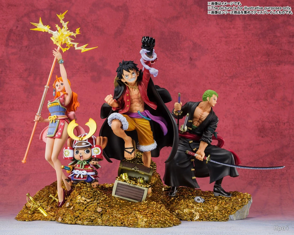 Anime Monkey D. Luffy Figuarts ZERO One Piece WT100 Hundert Szenen der Großen Nami-Piraten von Eiichiro Oda Modellspielzeugpuppe