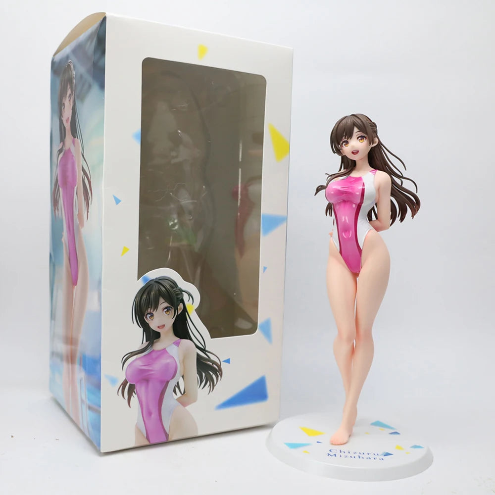25cm Anime Hobby JAPAN Ichinose Mizuhara Chizuru 1/7 PVC Action Figure Collection Model Toys Gift