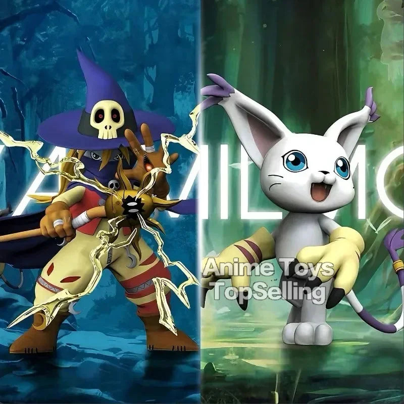 3.5-11.5cm Anime Figure Digimon Adventure Figure Wizarmon and Tailmon Figures Model PVC Action Figure Boys Toys