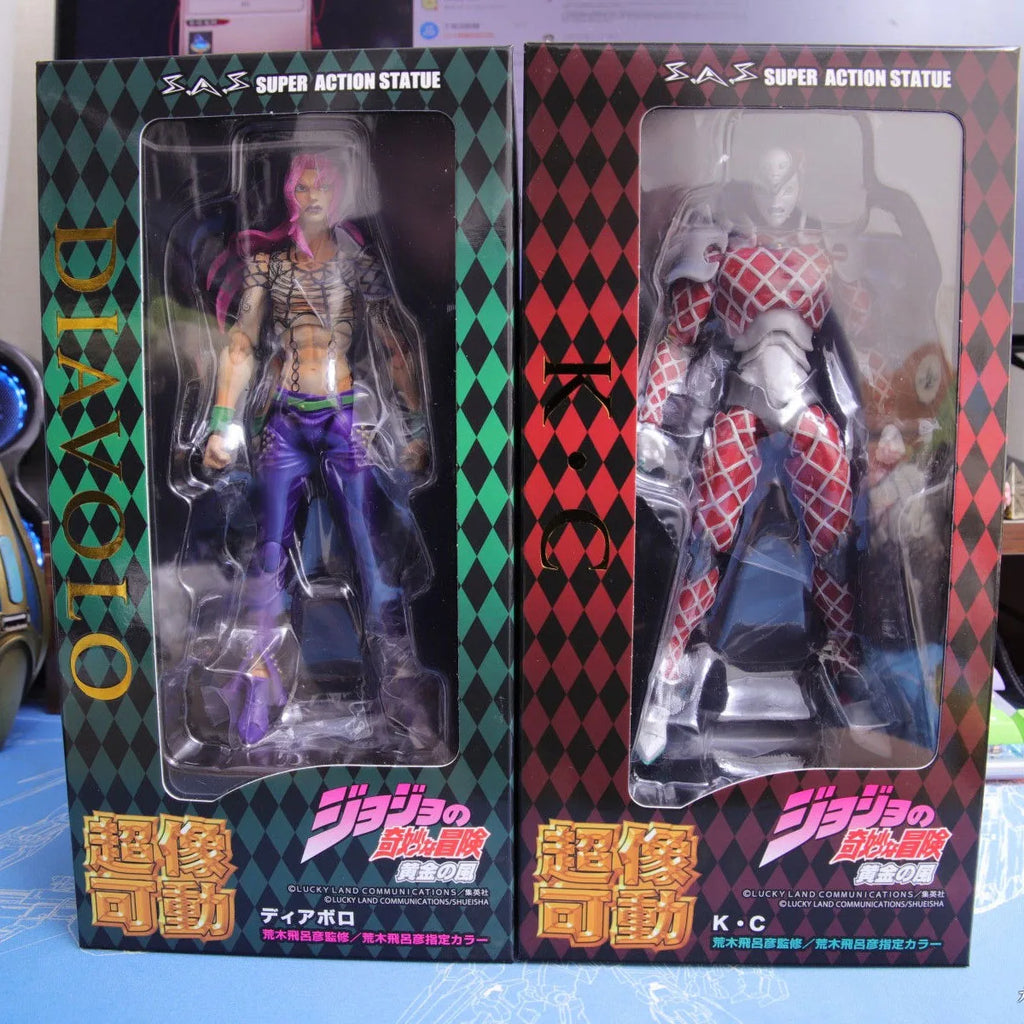 100% Original in Stock Medicos Entertainment Super Action Statue (#59),(#63) Jojo No Kimyou Na Bouken Diavolo King Crimson