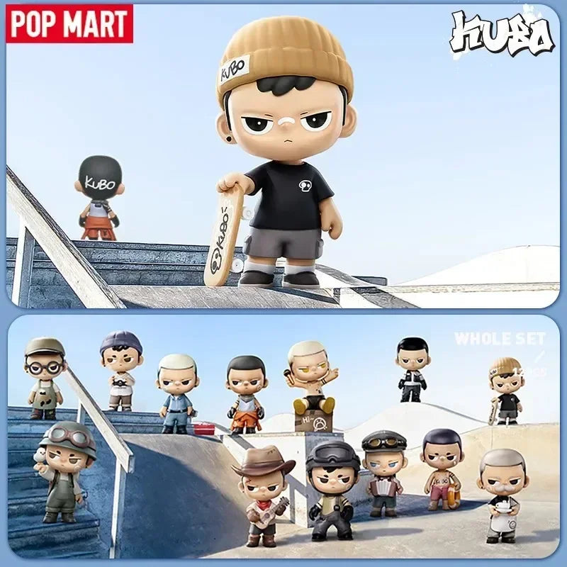 POP MART Kubo Walks of Life Series Mystery Action Figure Blind Box Cute Surprise Birthday Toy Collectible Model