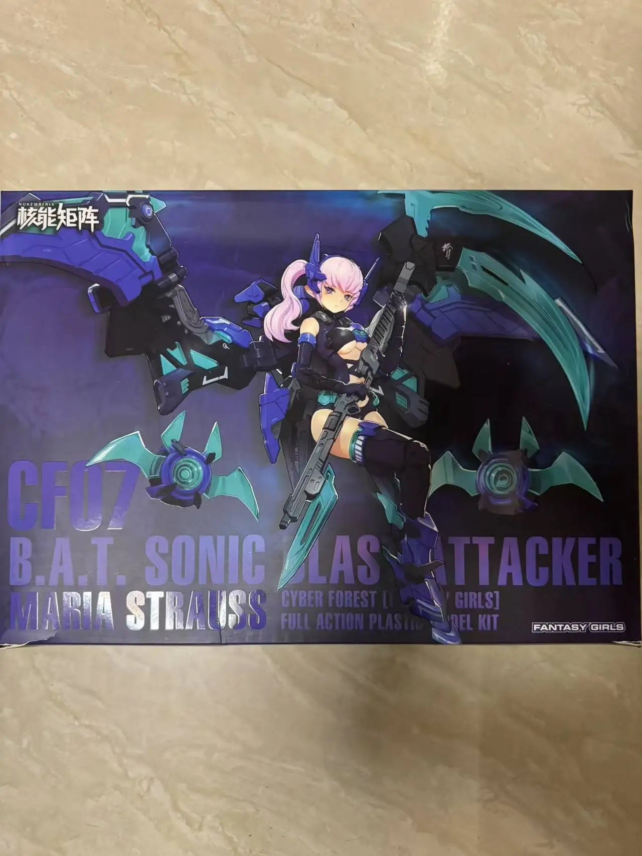 NUKE MATRIX Sonic Blast Attacker Maria Strauss Bat Cyber ​​Forest Fantasy Girls Аниме Фигурка Сглобяване Модел Комплекти Играчки Подарък