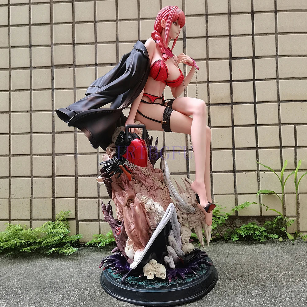 47cm GK Chainsaw Man Makima 1/4 Girls Toys With Clothes Japanese Anime PVC Action Figure Toy Game Collectible Model Doll