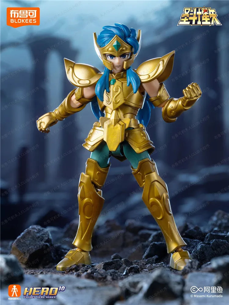 Blokees Saint Seiya Galaxy Version 1-2 Gold Cloth Aiolos Shura Ikki Shun Camus Hoyoga Dohko Milo Shiryu Movable Model Figures