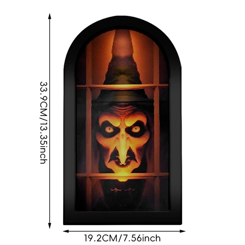 A69ehalloween Decor Gruselige Gruselige Geister Gruselige Augen Geisterspiegel Hologramm Halloween Geister Hexenspiegel