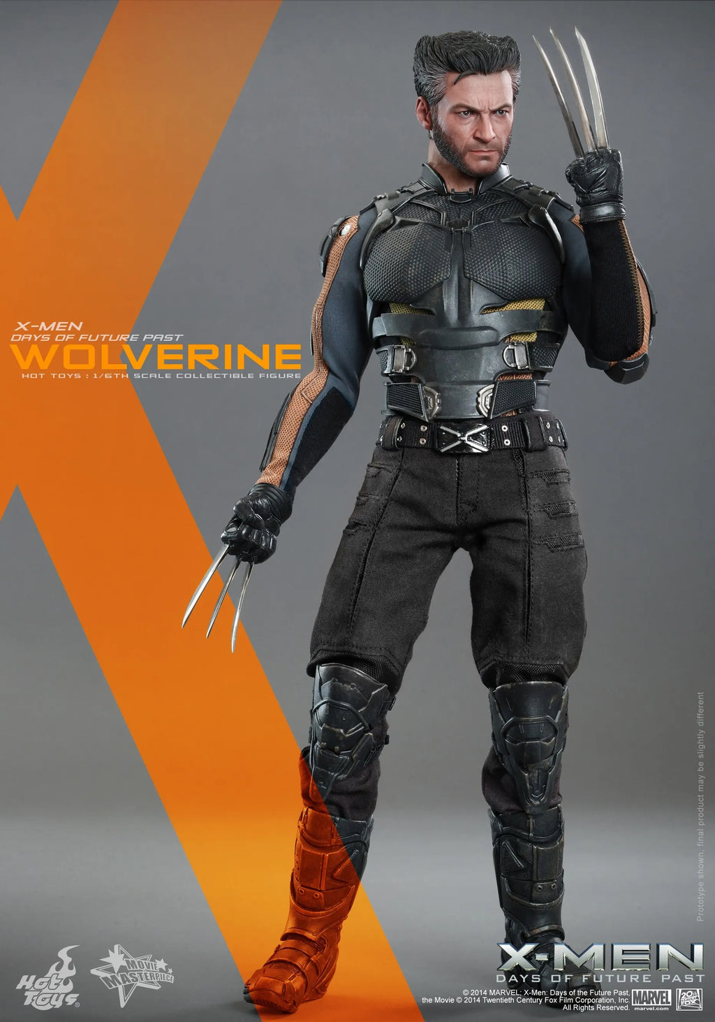 Hot Toys Movie Masterpiece 1/6 Scale Marvel Wolverine X-Men Days of Future Past Collectible Action Figure MMS264