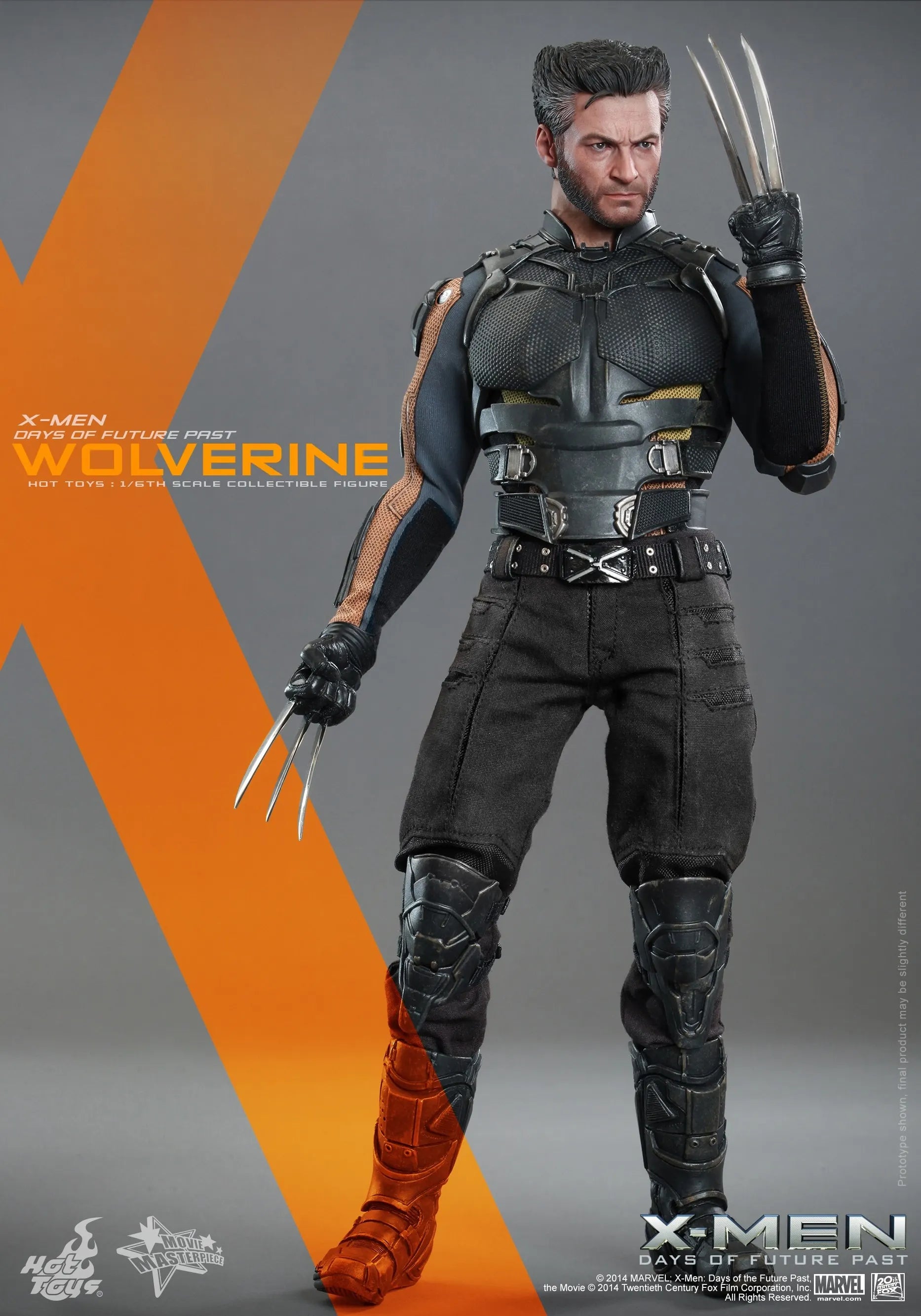 Hot Toys Movie Masterpiece 1/6 Scale Marvel Wolverine X-Men Days of Future Past Collectible Action Figure MMS264