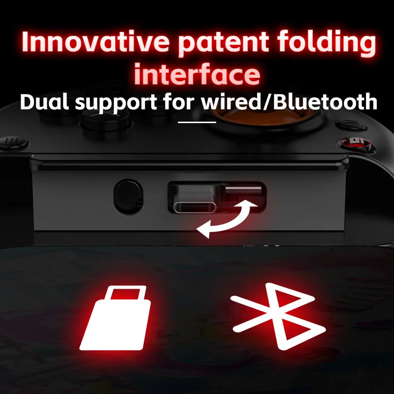 Ipad GamePad Usb-C BT Dual-mode connection For Andriod IOS  Switch Game Controller Streaming game stretch controller