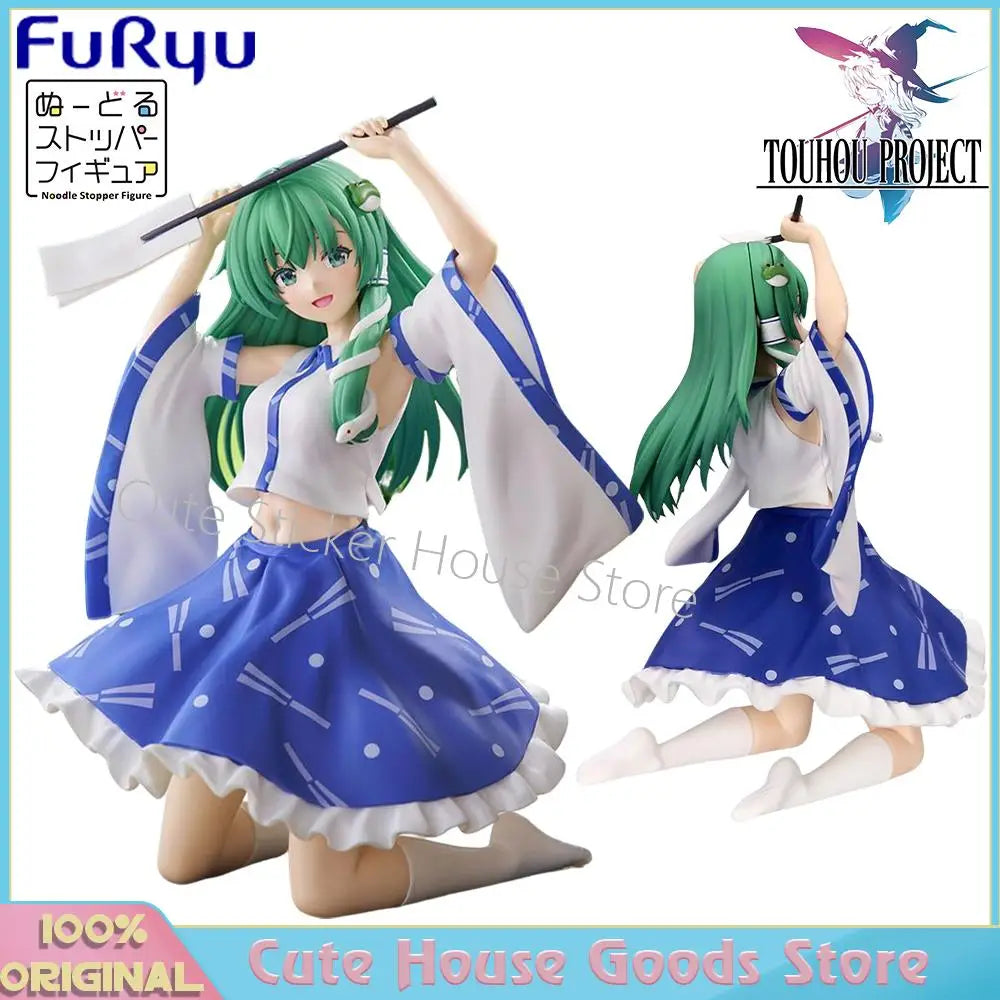 Original Pre-Order Furyu Noodle Stopper Figure Touhou Project Kotiya Sanae Kawaii Anime Cute Girls Figures Collectible Model Toy
