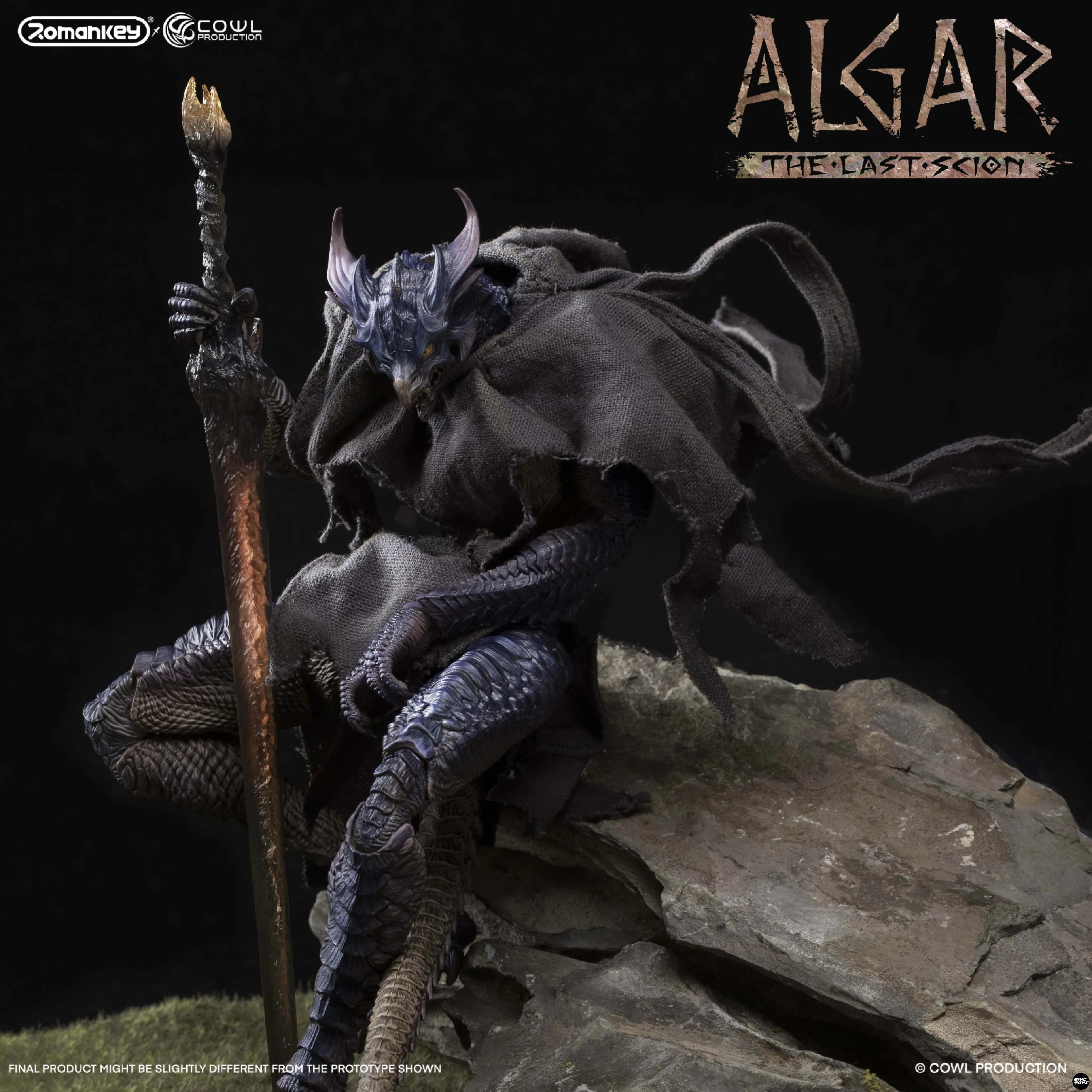 Original Romankey X Cowl Algar Last Descendant  Soldier Figurine Model For Collection Soldier Figurine Kids Toy Gifts 18cm