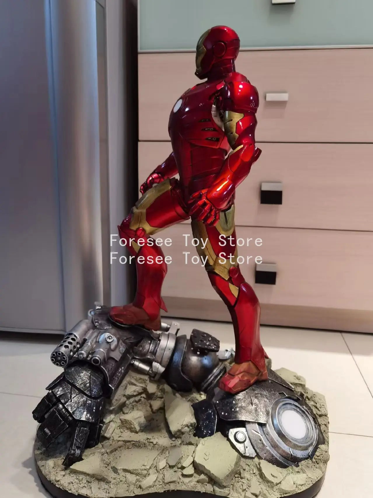The Avengers Movie Figure 30cm New Iron Man Peripheral Resin Model Scene Statue Desktop Decorate Ornaments Birthday Gifts Toys