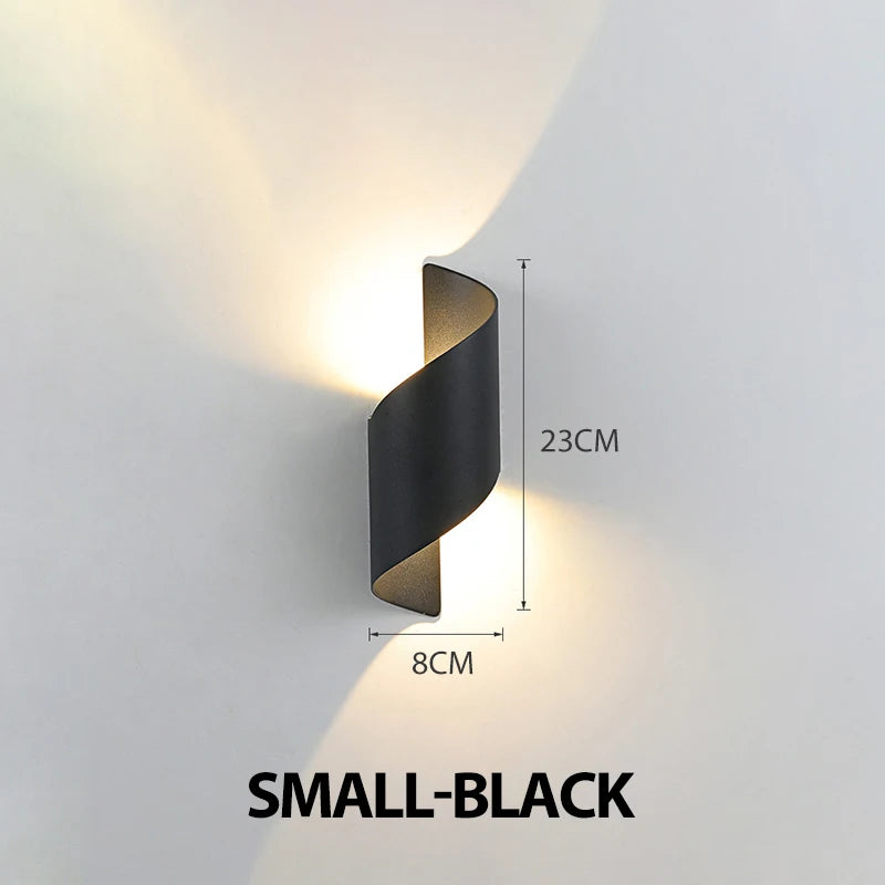 Spirale Design LED Wand Lampe 10W Indoor Wand Lichter Wasserdichte Outdoor Moderne Nordic Wand Lampe Innen Wand Licht Hause decor
