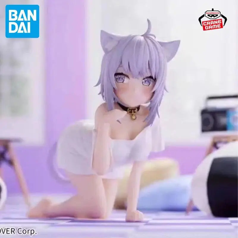 Bandai Original Banpresto Relax Time Hololive IF Nekomata Okayu Action Figures Anime Figuras Cartoon Dolls Model Toys Girls Gift