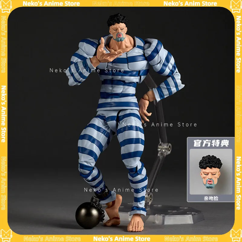 【Pre-Order】Kaiyodo Revoltech Yamaguchi One-Punch Man Puri-Puri Prisoner Action Figure  Trendy Toy Desktop Doll Collectibles Gift