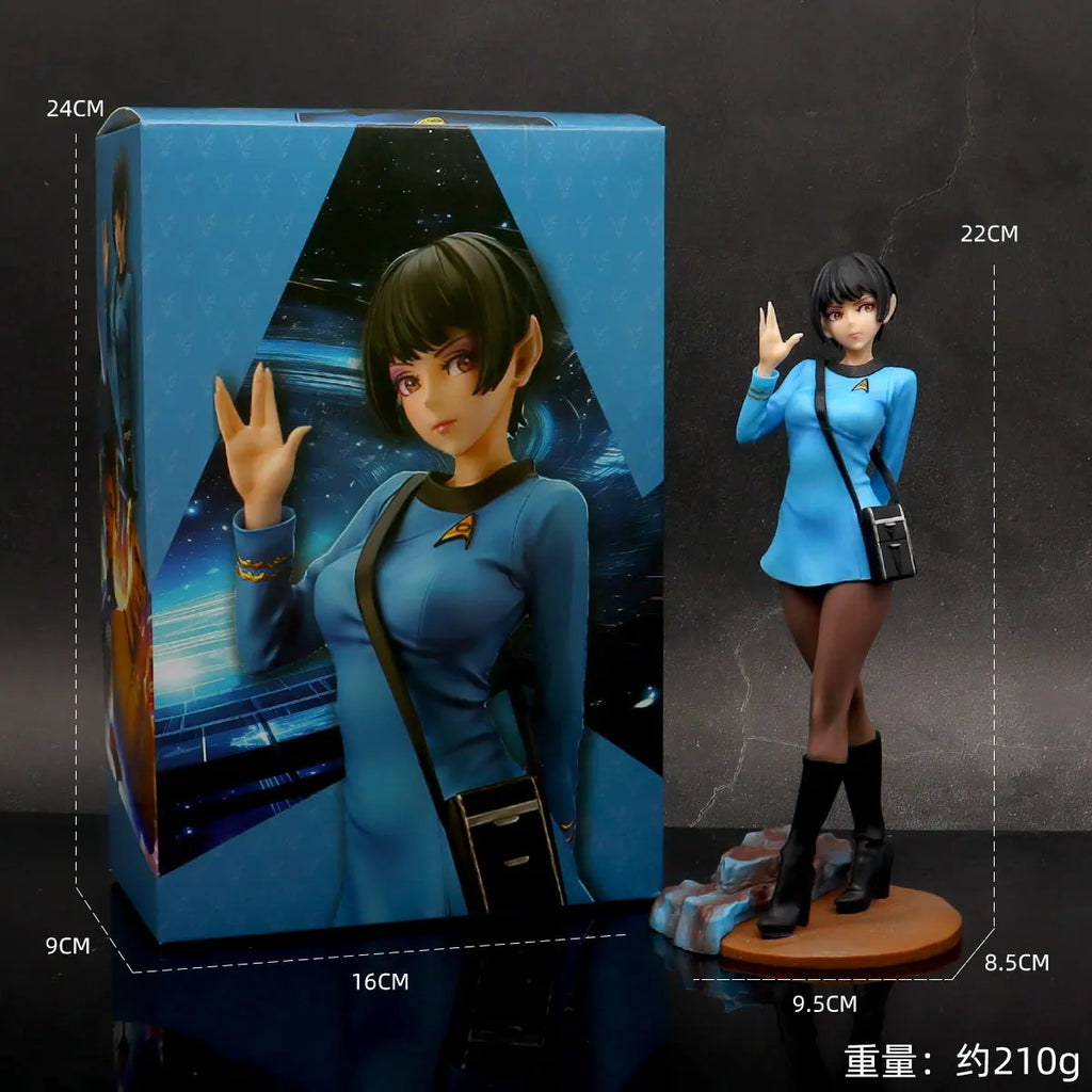 22CM Anime Star Trek The Figure Vulcan Scientist Series Bishoujo Statue Medical Officer 1/7 Stand Model Toy Doll Action Figure