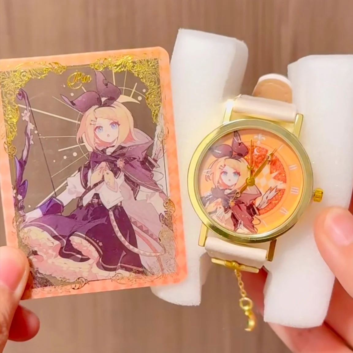 Authentic Hatsune Miku Anime Star Moon Knight Serie Watch Blind Box Gift For Birthday Surprised  Kawaii Timepiece Collection