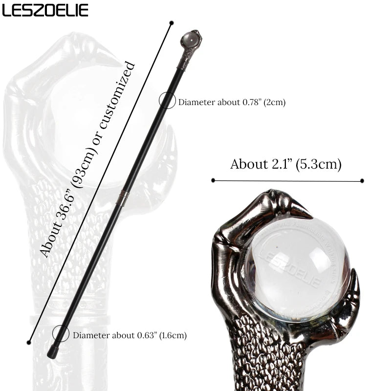 10 Colors Dragon Claw With Ball Luxury Walking Stick Cane Man Fashion Party Walking Canes Women Elegant Vintage Walking Cane