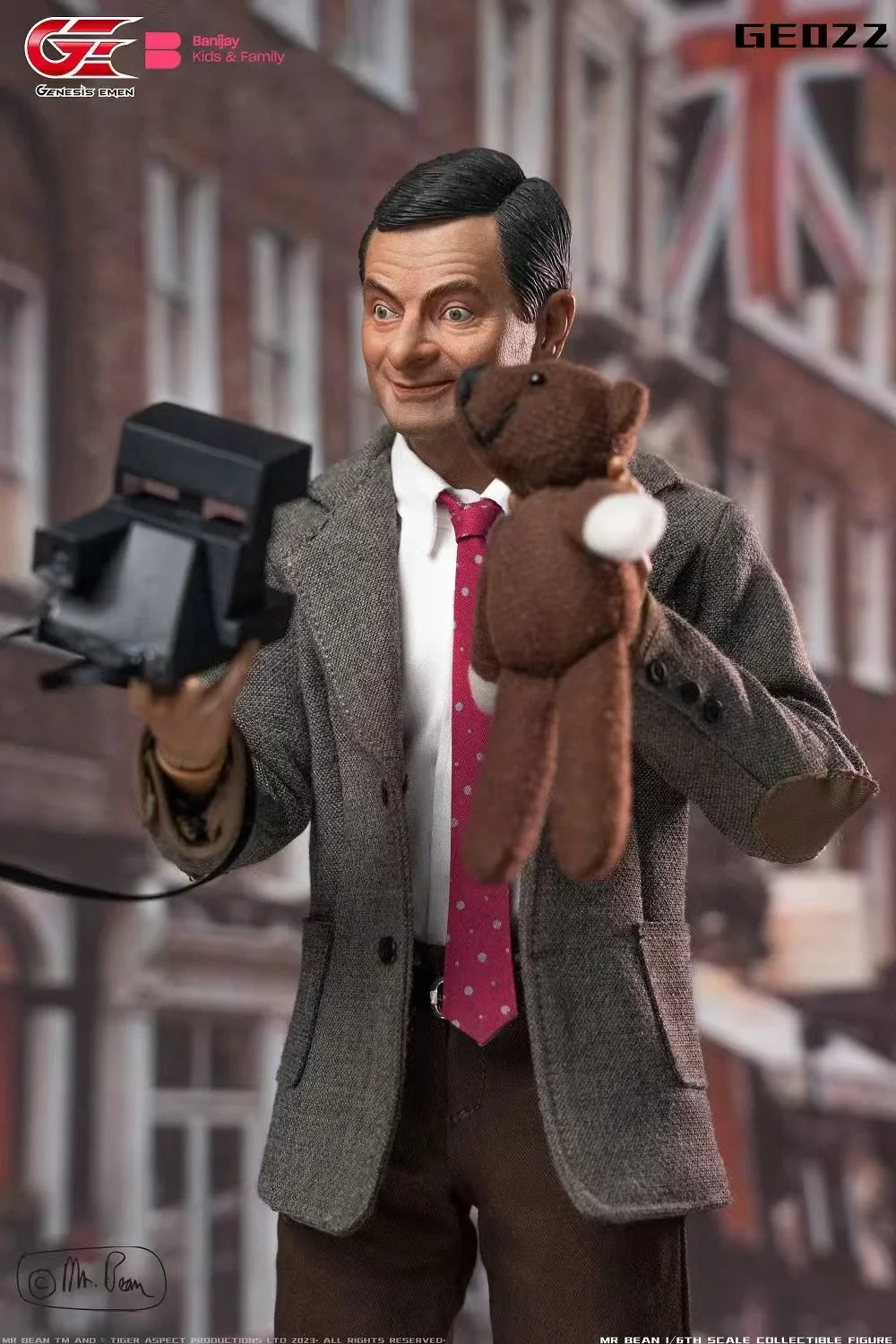 In Stock Original Genesis Emen GE022 Famous British Comedian Mr.Bean Rowan Atkinson Full Set Action Figures Toys Models Collect
