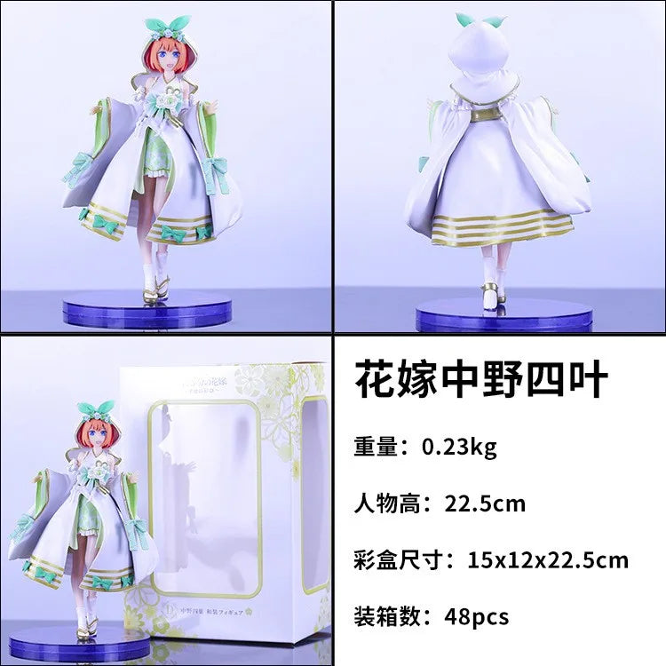 Five-Point Flower Wedding Dress Nakano One Flower Two Nakano Three Nine Four Leaves May Anime Action Figure Pvc Model Toys Gifts