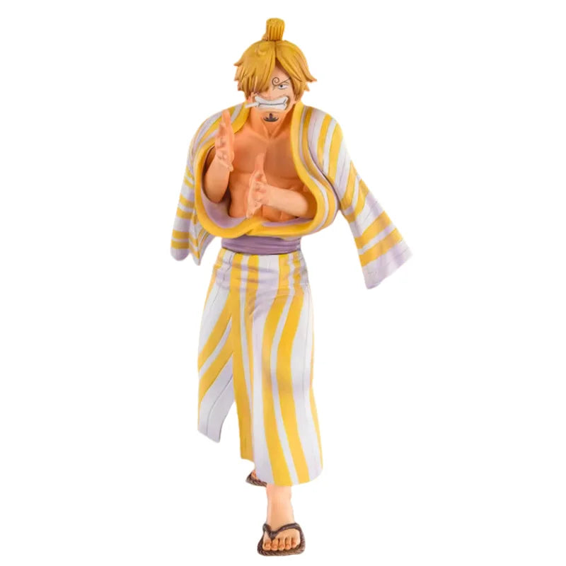 In Stock BANDAI Original Figuarts ZERO ONE PIECE Vinsmoke Sanji Wano Country Sangoro Anime Figure Birthday Present Toy Gifts