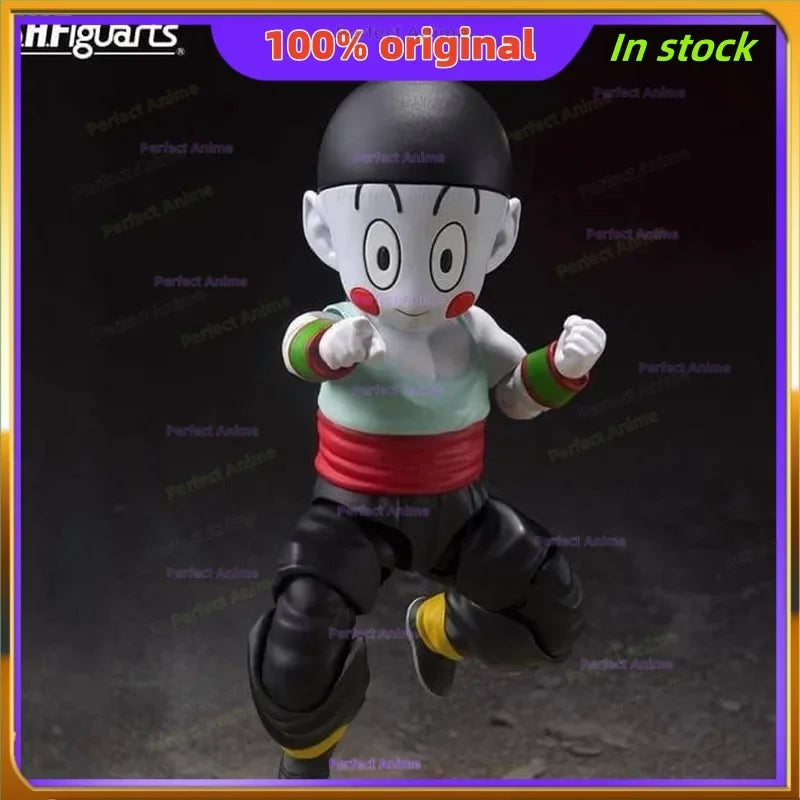 Bandai S.H.Figuarts Genuine Original Dragon Ball Z Tien Shinhan Chiaotzu Set Model Anime Action Figure Toys for Children Gifts