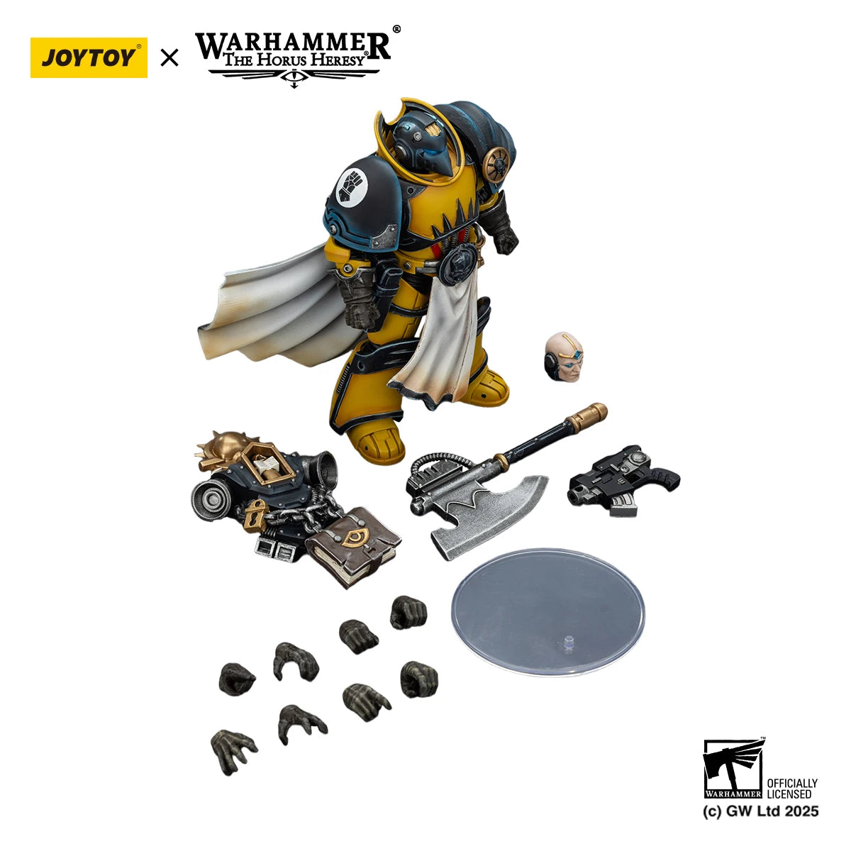 [Pre Order]JOYTOY Warhammer 40K 1/18 Action Figure Imperial Fists Legion Praetor in Tartaros Terminator Armour Librarian Consul