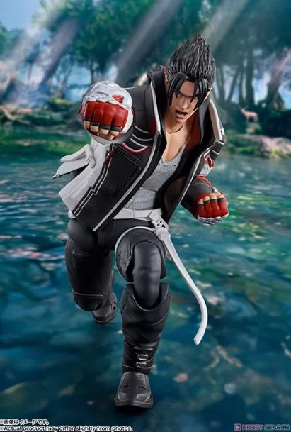 In Stock Original Bandai Shf Tekken 8 Jin Kazama Fate No Inazuma Collectible Anime Action Figure Model Toys Desktop Decoration