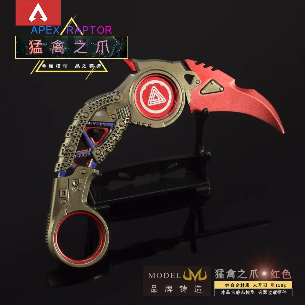 15cm Apex Heirloom The Claw of A Raptor Karambit Melee Knife Toy Sword Figure Combat Knife Gifts for Friends Game Peripheral
