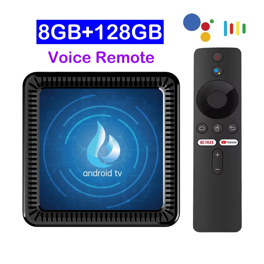Q17 Smart TV Box 5G Wifi Android 14 TV Box Quad Core Allwinner H313 64GB 128GB Set Top Box Google Assistant Netflix Media Player