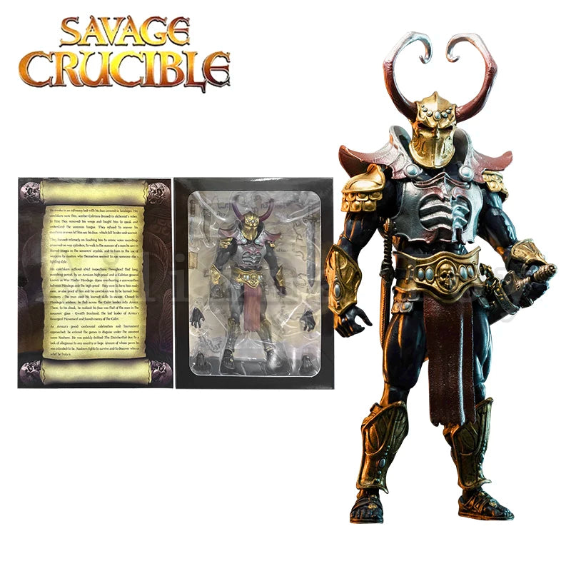 Harbinger Studios 1/12 7inch Action Figure Savage Crucible Wave 2 Jaeger Nashom Krieger Whoman Barbarian Anime Model For Gift