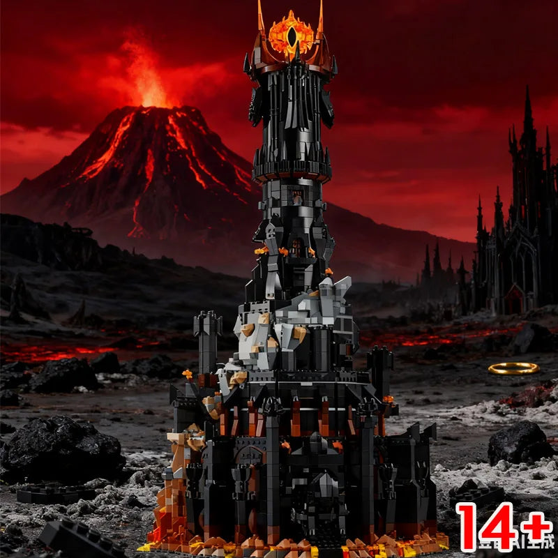 5471Pcs 2024 New Black Tower Dark Model Kit Toy for Boys Adult Birthday Gifts Home decoration small ornaments compatible 10333 ﻿