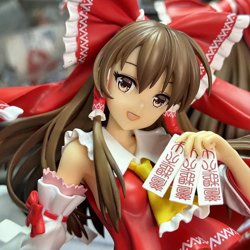 XH AY Studio Touhou Project Hakurei Reimu 1/4 Scale Standing Pose Figure, 41cm Jumbo Shrine Maiden Model PVC Statue Collectible