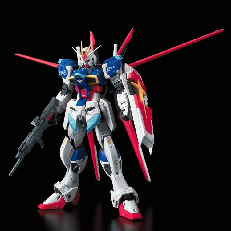 Original Bandai Gundam Seed 1/144 RG Force Impulse Gundam Anime Action Figure Assembly Model Collect Ornament Festival Gift