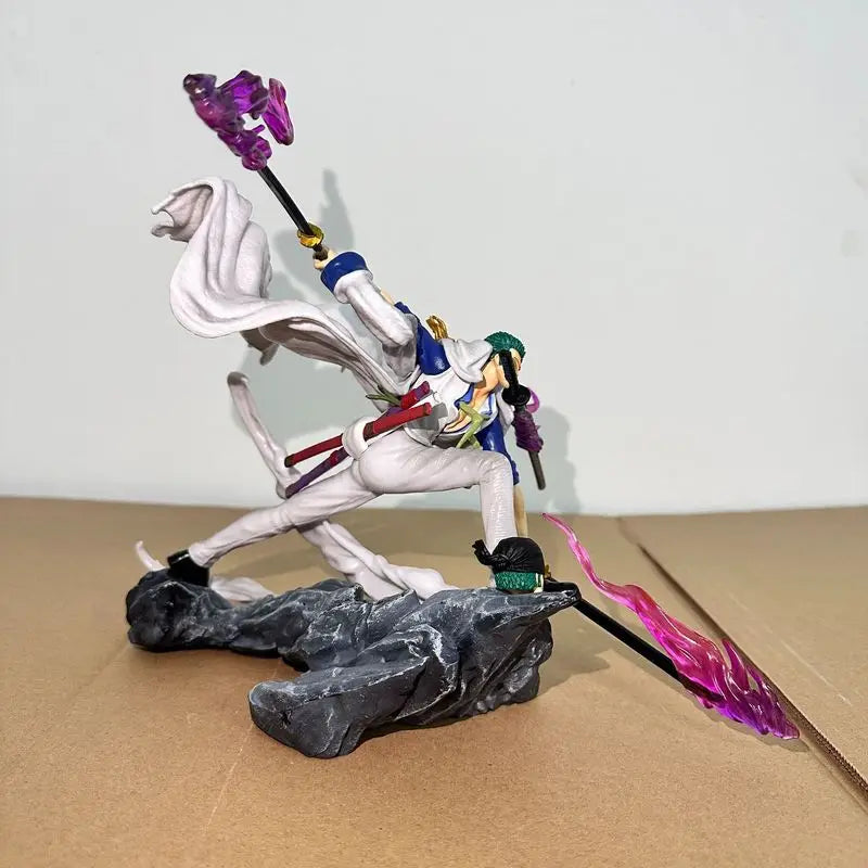 Нова 22см One Piece Аниме Фигурка Gk Roronoa Zoro Екшън Фигурка PVC Колекция Анимационни Модели Играчки Декоративни Орнаменти за Настолни