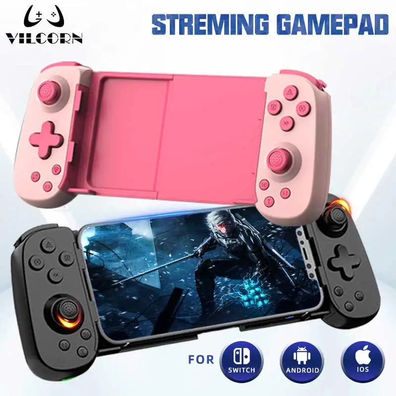 VILCORN Streaming Gaming Controller Support for PS4 Game Mobile Joystick Gamepad With Six Axis Gyroscope for Android/IOS