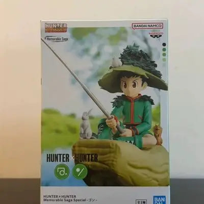 In Stock Original BANDAI NAMCO Banpresto HUNTER HUNTER Memorable Saga Fishing GON FREECSS 14cm PVC Anime Figure Model Toy Gift