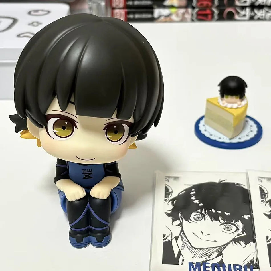 BLUE LOCK Action Figures Isagi Yoichi Bachira Meguru Anime Figure Q Version Figurine Collectible Model Children Toys Doll Gifts