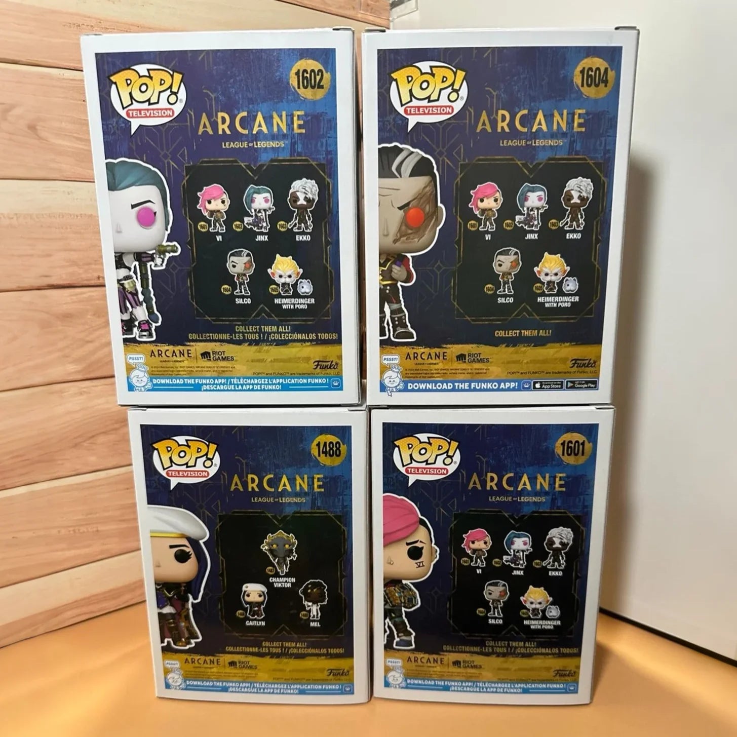 Arcane League of Legends Anime Figure Silco Jinx Vi Ekko Heimerdinger with Poro Funko Pop Vinyl Figures Limited Edition Toy Gift