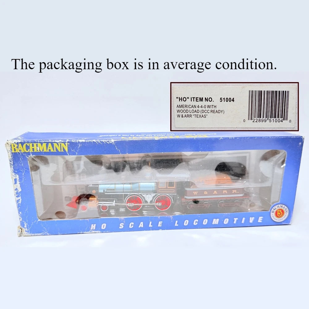 HO Scale 1/87 Model Train 4-4-0 Steam Locomotive Western Atlantic Railroad 51004 DC Analog Version Boys' Toy Gift
