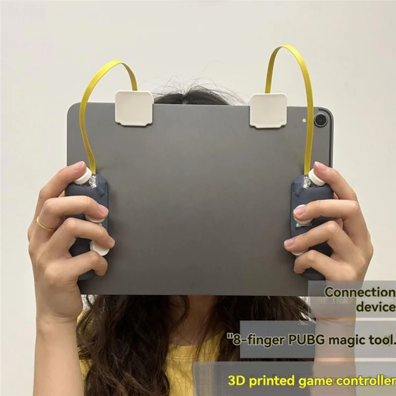 【B89E】DIY 3D Game Controller For Ipad Gamepad Configurable Buttons Continuous Pulse Shooting For Tablet PC & Nubia PUBG & More