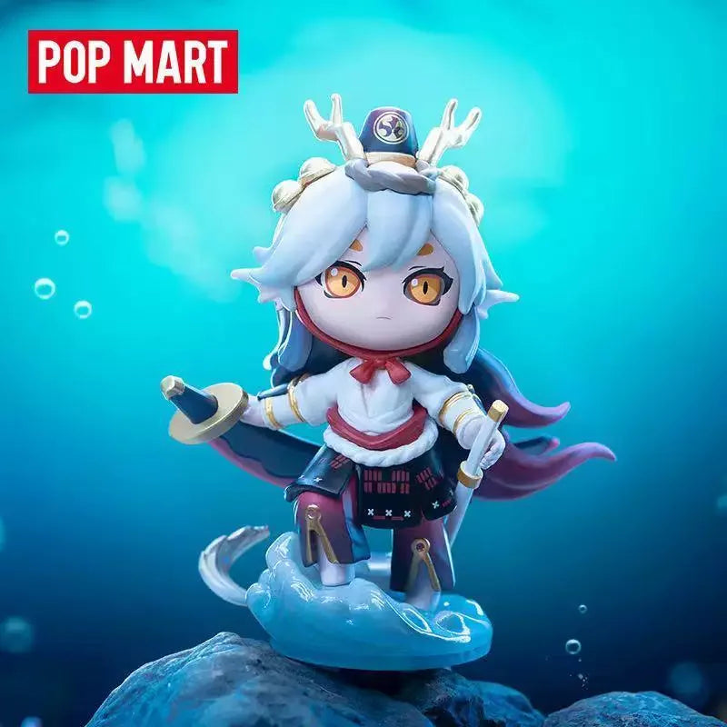 Authentic POPMART Onmyoji Series Blind Box Figure Chic Collector's Item Desktop Accent Premium Present for Onmyoji Devotees
