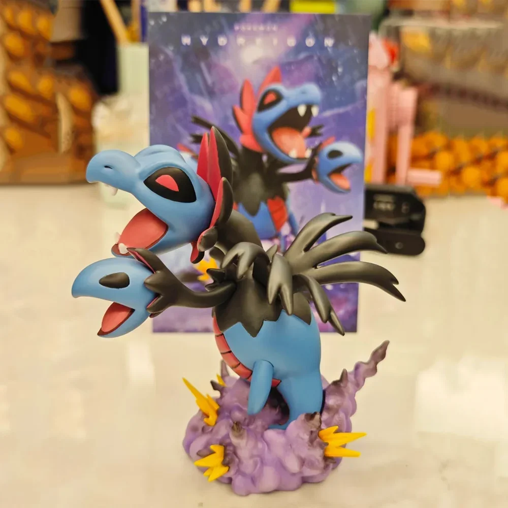 Pokemon Figure Hydreigon Action Figures Gk Fat Series Fat Hydreigon Figurine Collectible Model Cartoon Room Decor Toy Adult Gift