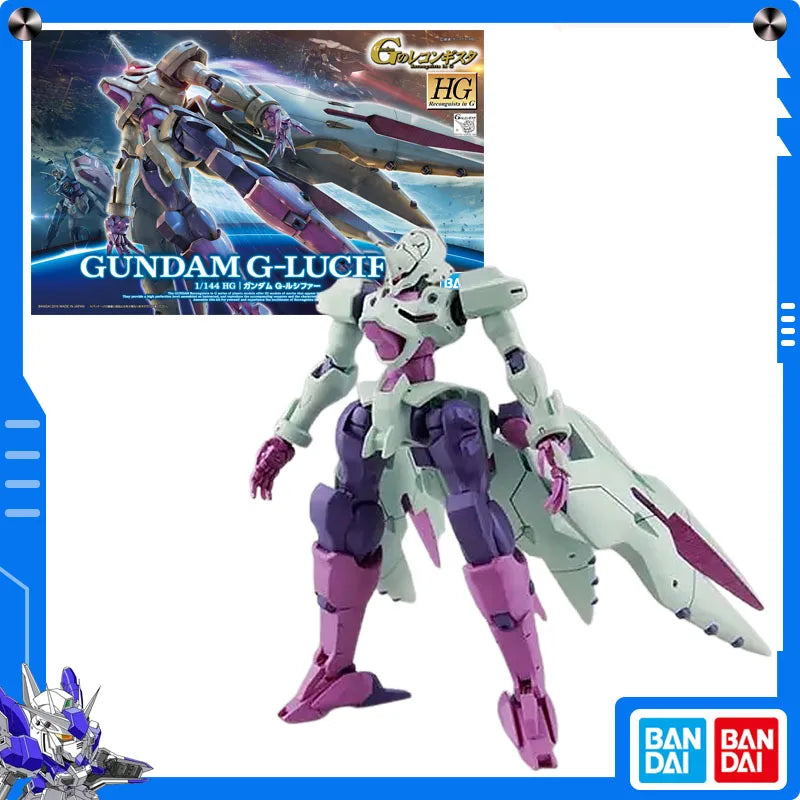 Original Bandai Gundam Reconguista in G 1/144 Gundam G-Lucifer Anime Action Figure Assembly Model Collect Ornament Festival Gift