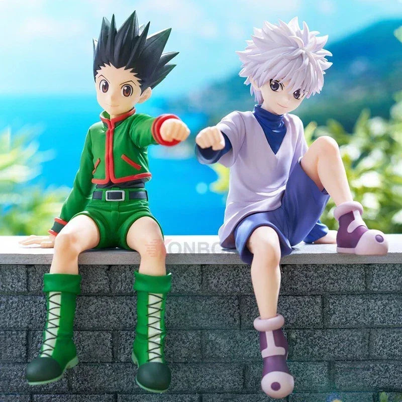 22cm Hunter x Hunter Anime Figure Killua Zoldyck Action Figure Gon Freecss/Hisoka/Alluka Zoldyck Figurine Model Doll Toys Gifts