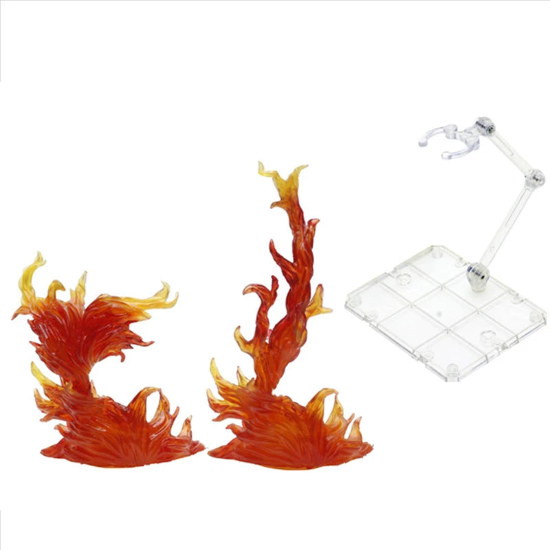 Shenron Action Figure Special Impact Effect Lightning Flame Explosion DIY Assembly Display Bracket Model Decoration Toy Gifts