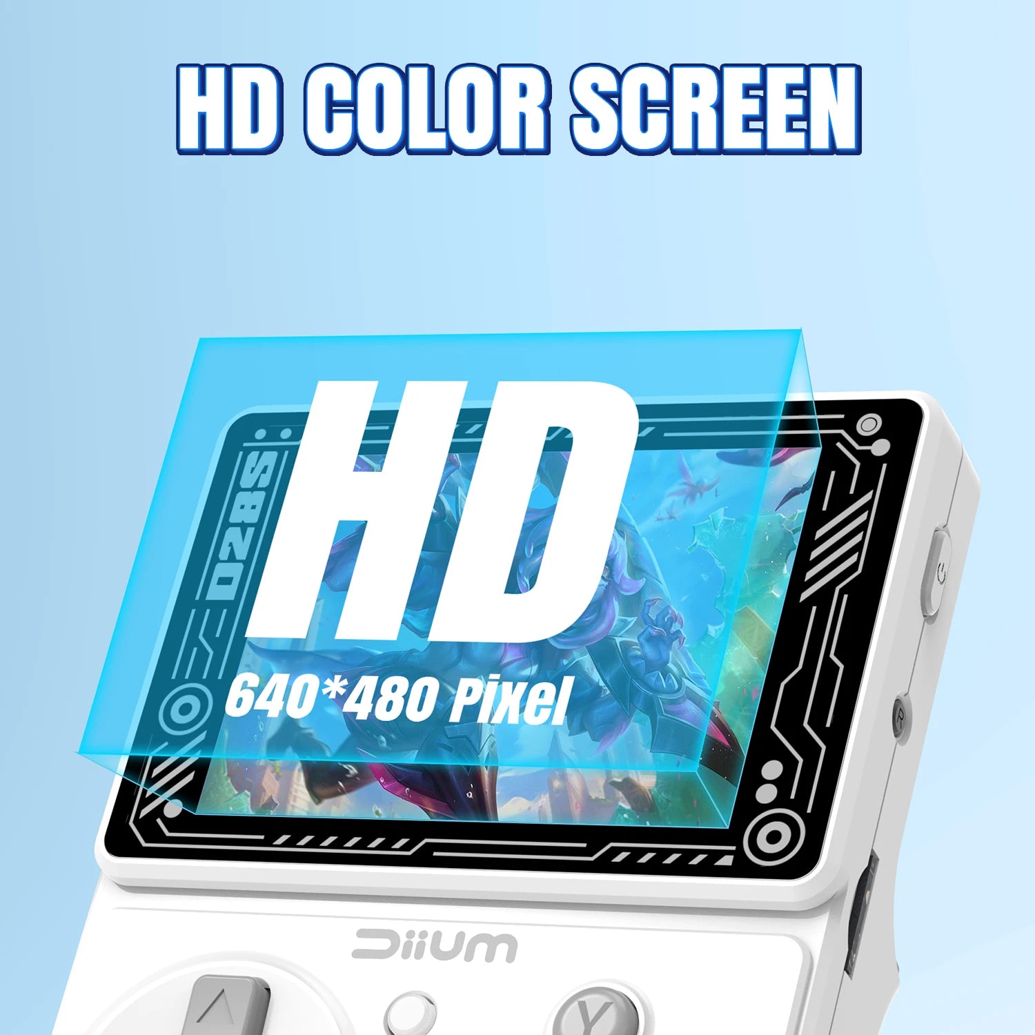 Handheld Retro Gaming Console Type-C Charger Portable 64G 128G 2500mAH Ultra Long Battery Life Classic Game Console