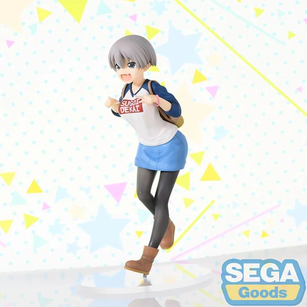 In Stock SEGA Original Genuine Super Premium Figure Anime Uzaki-chan Wa Asobitai! Uzaki Hana 17cm Collection Model Toy Figures